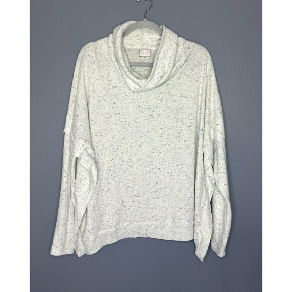 Anthropologie Postmark Lassen Cowl Neck Sweater Womens L Comfy Soft Lightweight - Picture 2 of 14